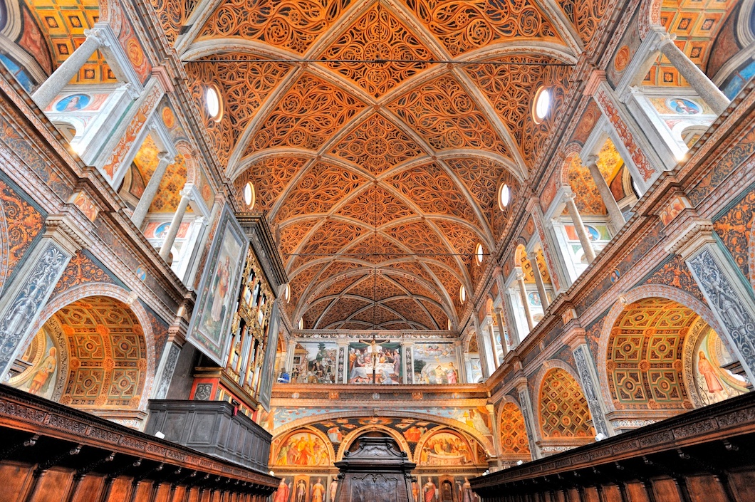 San Maurizio al Monastero Maggiore: un particolare della decorazione pittorica